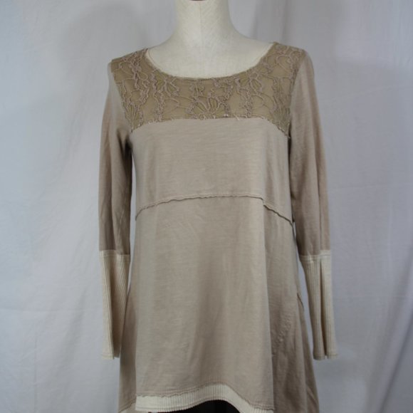 Sundance Catalog Angels Landing tunic lagenlook off white size Small - Picture 4 of 11